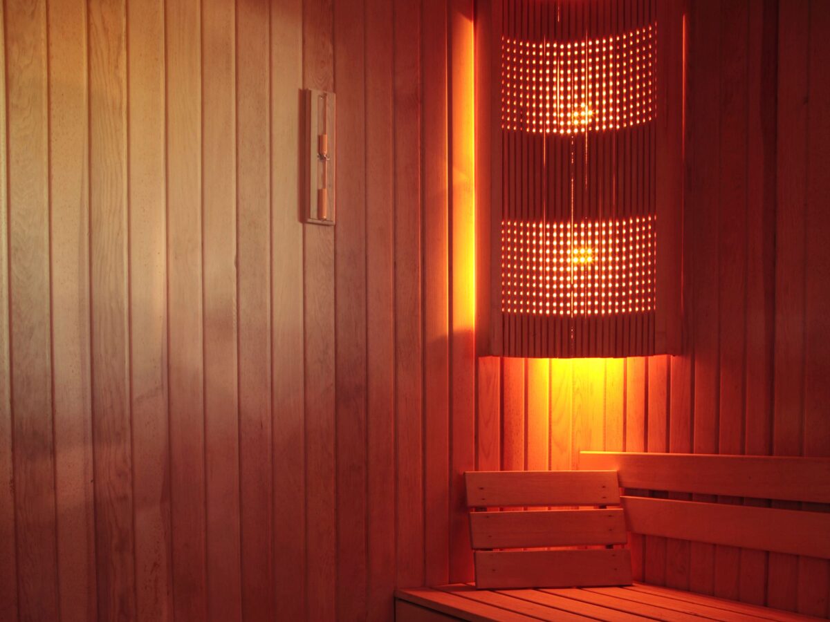 infrared timber sauna room